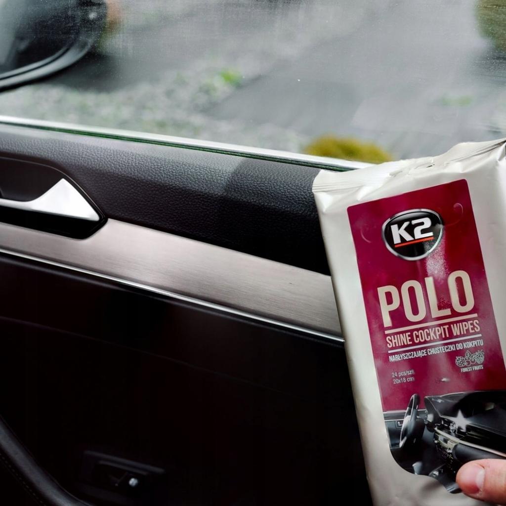 K2 polo protectant chusteczki do kokpitu i wnętrza w opakowaniu 24szt