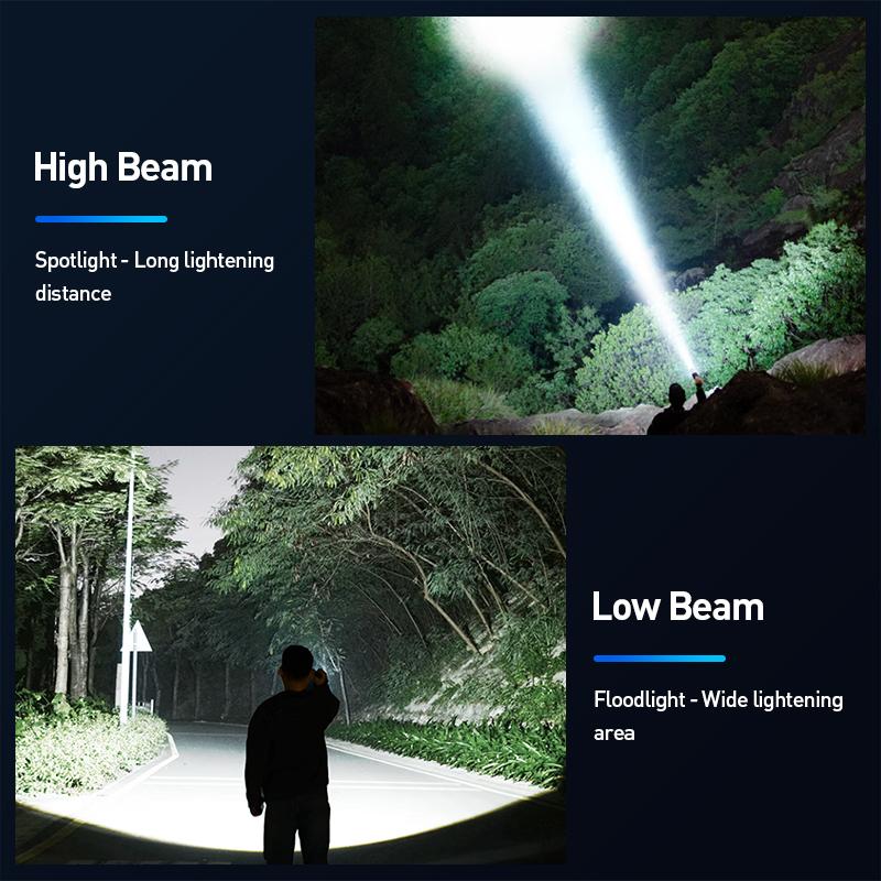 Philips Flashlight SFL5355 High-Power Zoom Flashlight - Bright LED Long Distance Torch