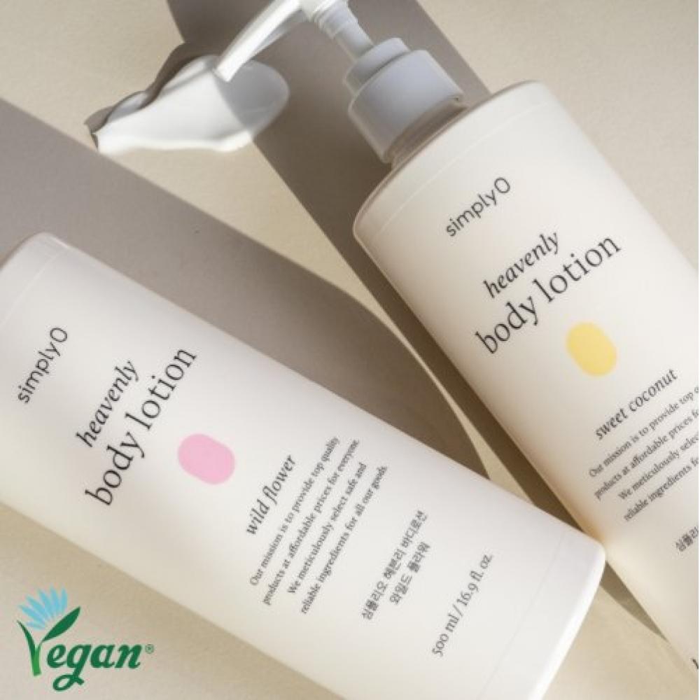 Simplyo Heavenly Non Sticky  Refreshing Body Lotion  500ml  2 Scents Sweet coconut
