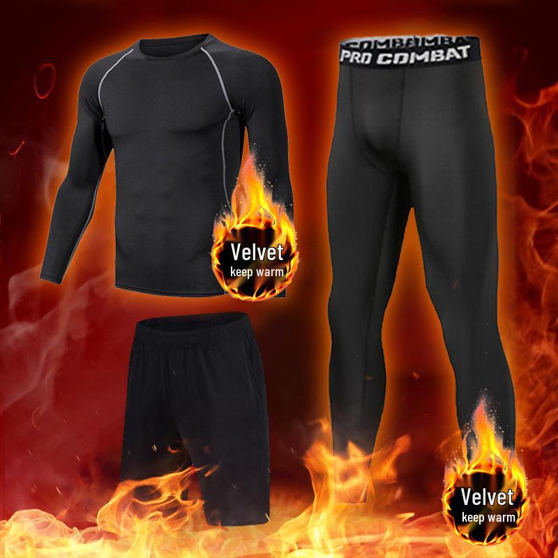 Men's High Elasticity Winter Running Base Layer Suit