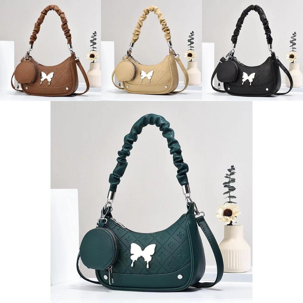 Trendy Small Quilted Butterfly Shoulder Bag With Soft Texture And Multiple Colors