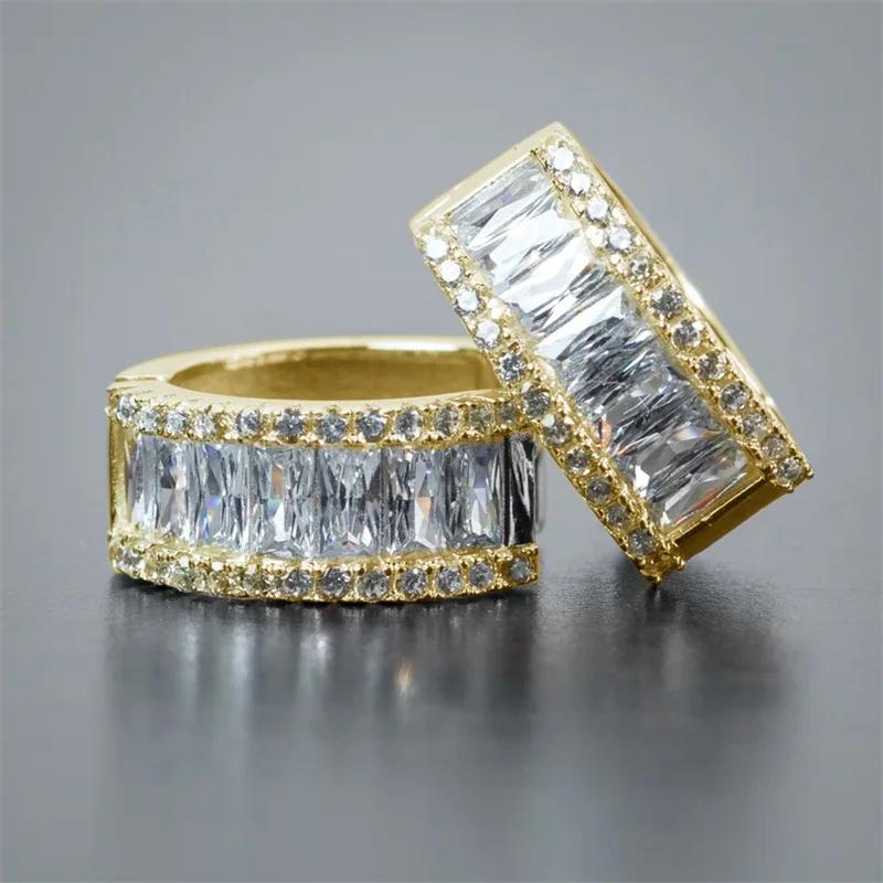 Широкие круглые серьги-кольца серебристого цвета для женщин, блестящие цирконы 5A, простые, стильные, для повседневного ношения, серьги, унисекс, модные