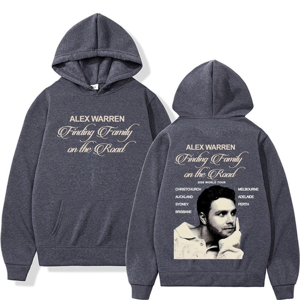 Unisex Woman'sAlex Warren Finding Family on The Road 2026 World Tour Hoodies Men Women Fashion Hip Hop Oversized Sweatshirts Hoodie Streetwear