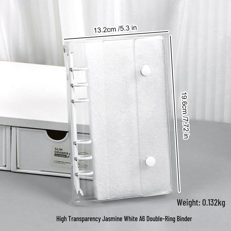 M5 Transparent PVC Binder Cover for A6/A7 Photocards & Stickers