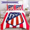 3pcs Duvet Cover Set (1*Duvet Cover + 2*Pillowcase, Without Core), football club Print Soft All‑Season Bedding Set, Home Bedroom Decor Gift