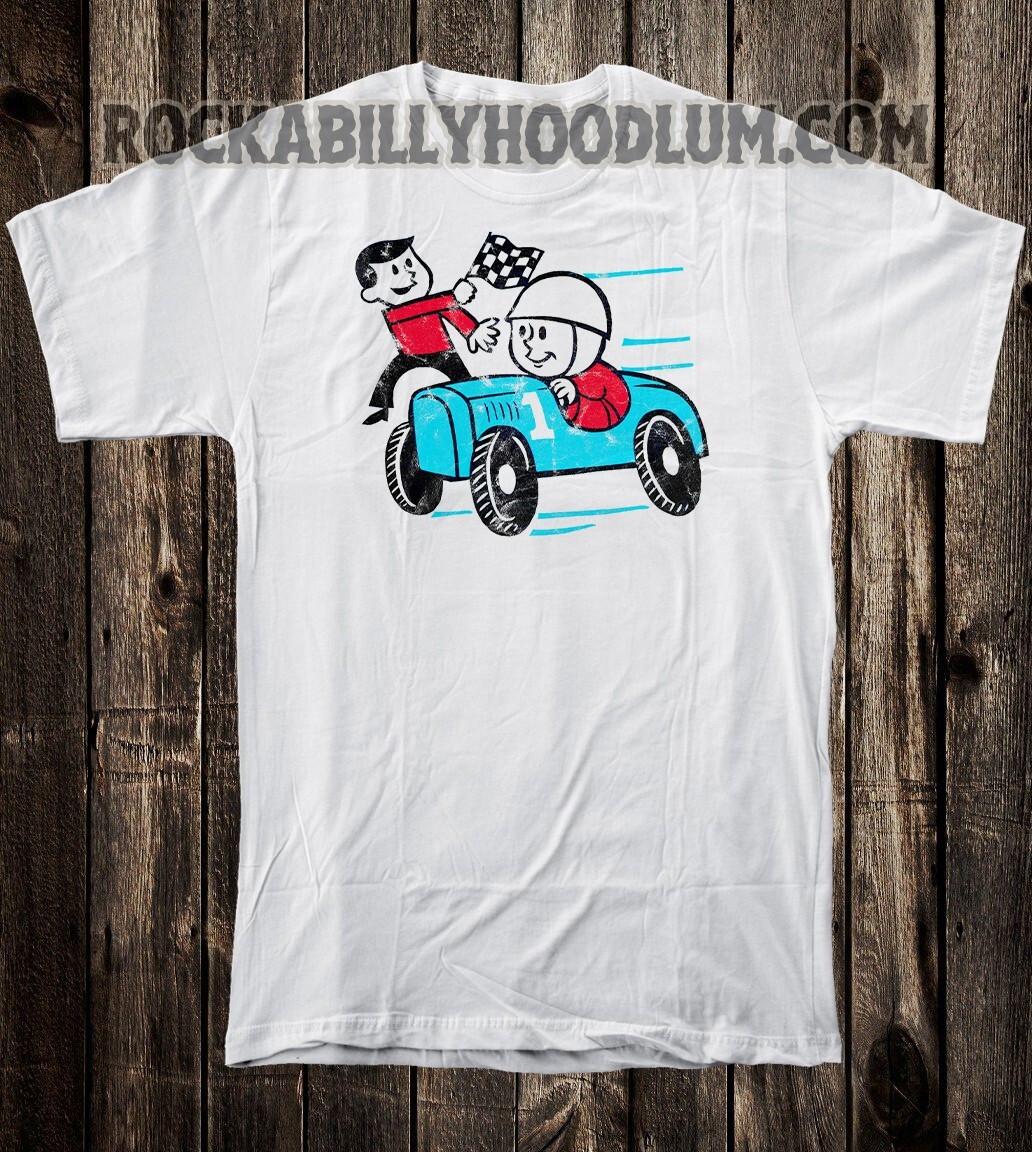 Retro Hot Rod Tee T Shirt Drag Race Racing Speed Shop Hot Rod Guys Nostalgia S