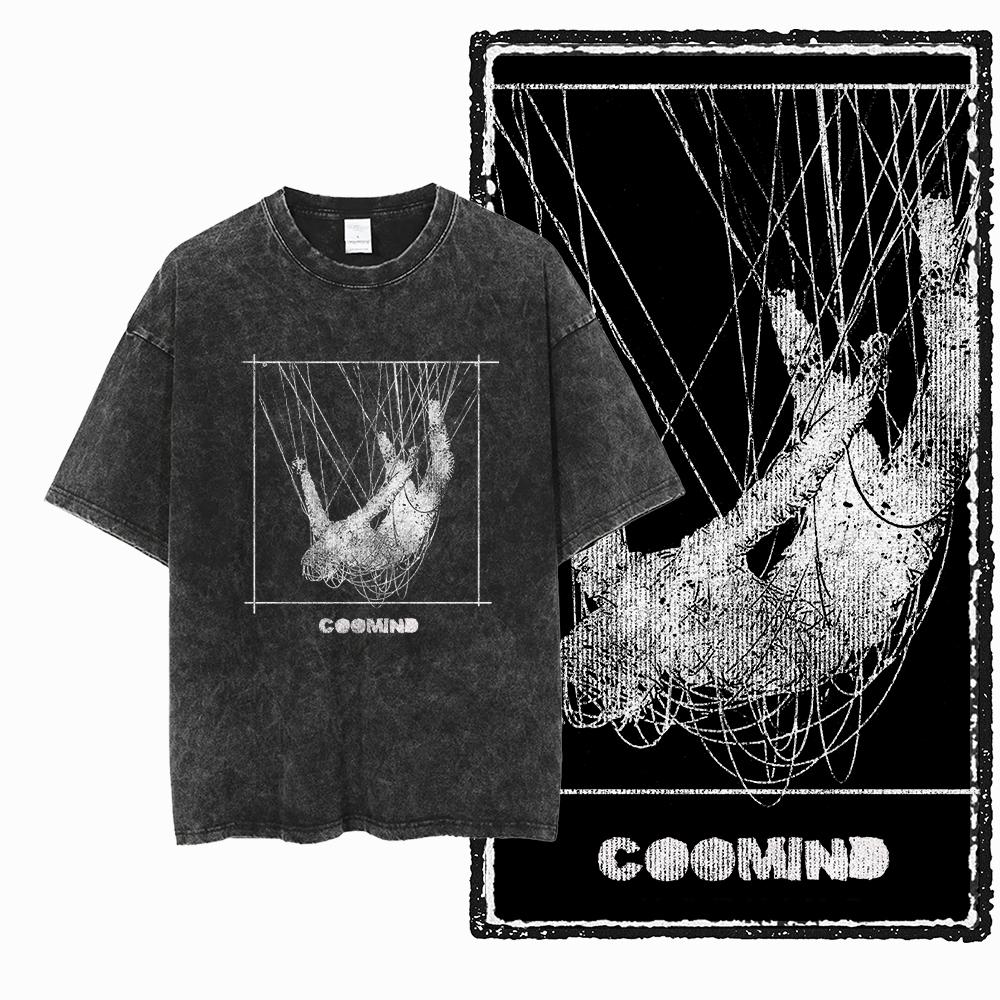 

U6 100% Cotton Big Size Acid Washed Cool Streetwear Print Unisex T shirt Vintage Cool Vintage men tshirt Cool tee shirt for men M