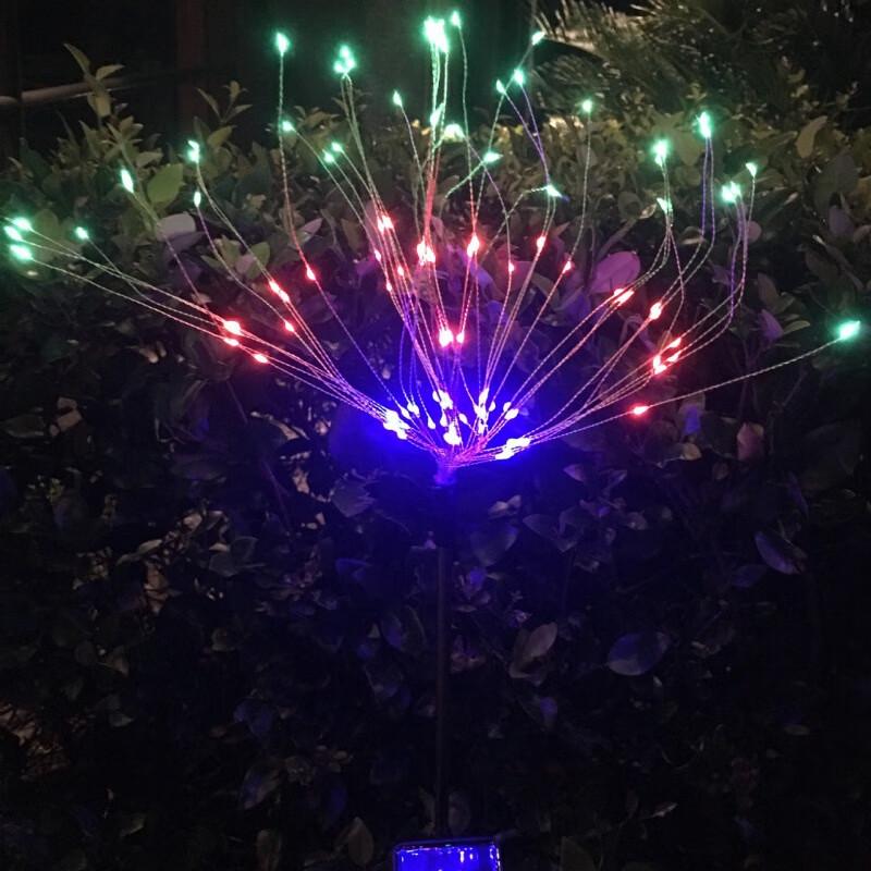 LED Solar Fireworks Garden Stake Light