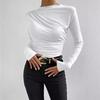Women's Ribbed Square Neck Yoga Jumpsuit with Hip Lifting Slim Fit, Long/Short Sleeve