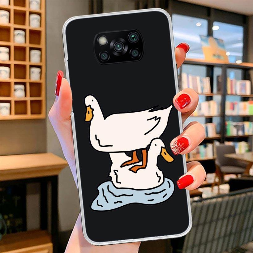 Cartoon Duck Goose Game Cover Phone Case For Xiaomi Poco F7 Ultra X7 X6 X5 Pro M7 Redmi 15C 15 13C 13 12C 12 10C 10 9A 9C 9T 9 S