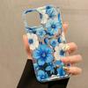 Fashion Clear Flower Phone Case For iPhone 17 Pro 16 14 13 11 12 15 Pro Max 16E Air Bag Shockproof Phone Cover