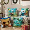 Cartoon Animation Cute The Octonauts Pillow Case Comfort Sofa Bed Silky elegant Invisible zipper Decorative cushion cover