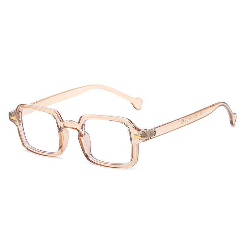 Anti-Blue Retro Rice Nail Black Frame Glasses Frame Light Luxury Flat Glasses Can Be Equipped With Myopia Glasses Frame