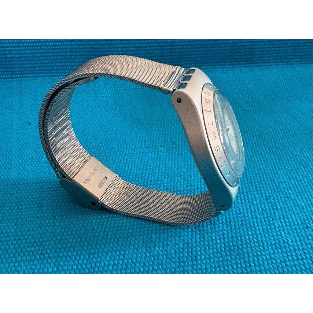 Used Swatch IRONY Women's Watch Milanese Mesh Belt Battery Replaced