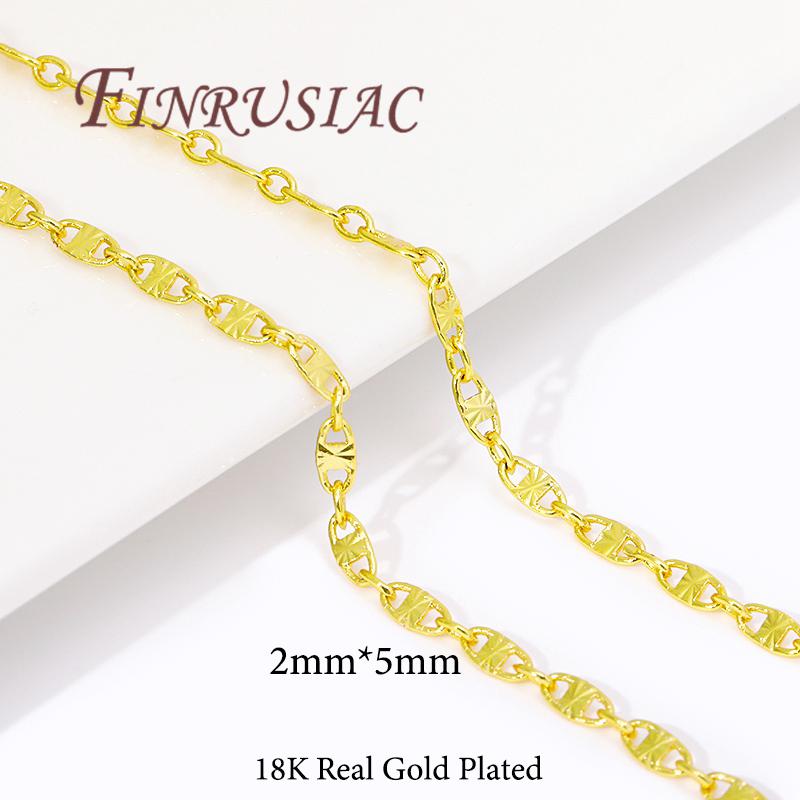 

Позолоченная 18K Цепочка Для Изготовления Украшений,DIY Ожерелья Браслеты Аксессуары,Оптовые Цепочки Оптом,Металлические Цепочки 1 meter