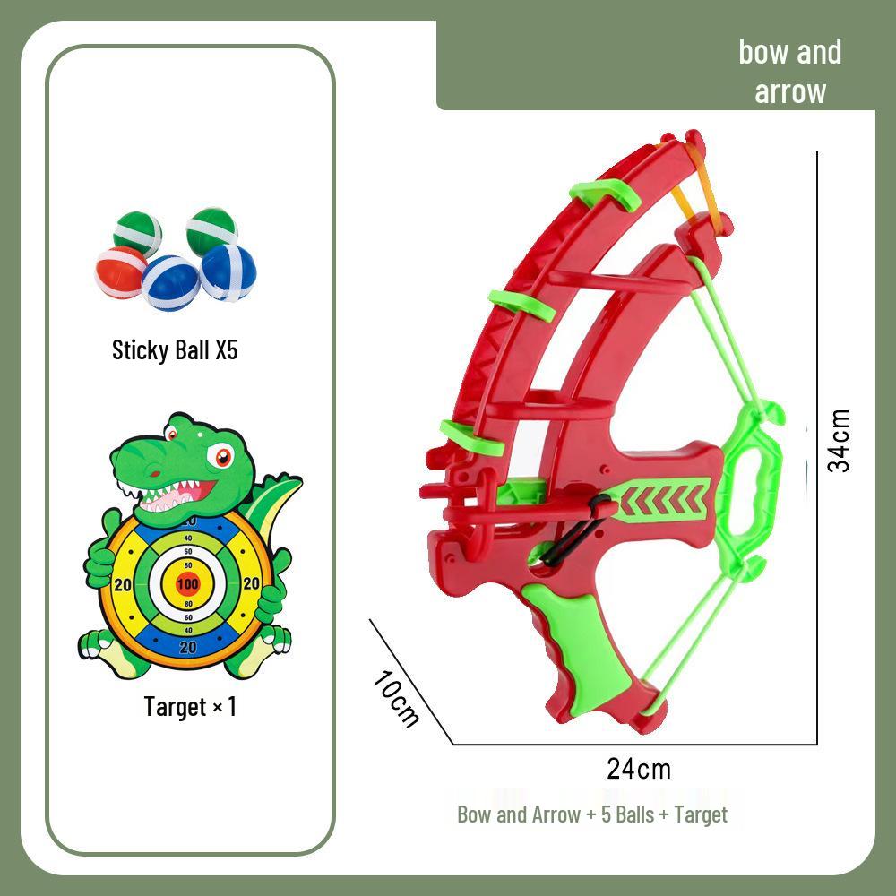 Catapult Sticky Ball & Bow Set: Educational Parent-Child Cartoon Dartboard Toy