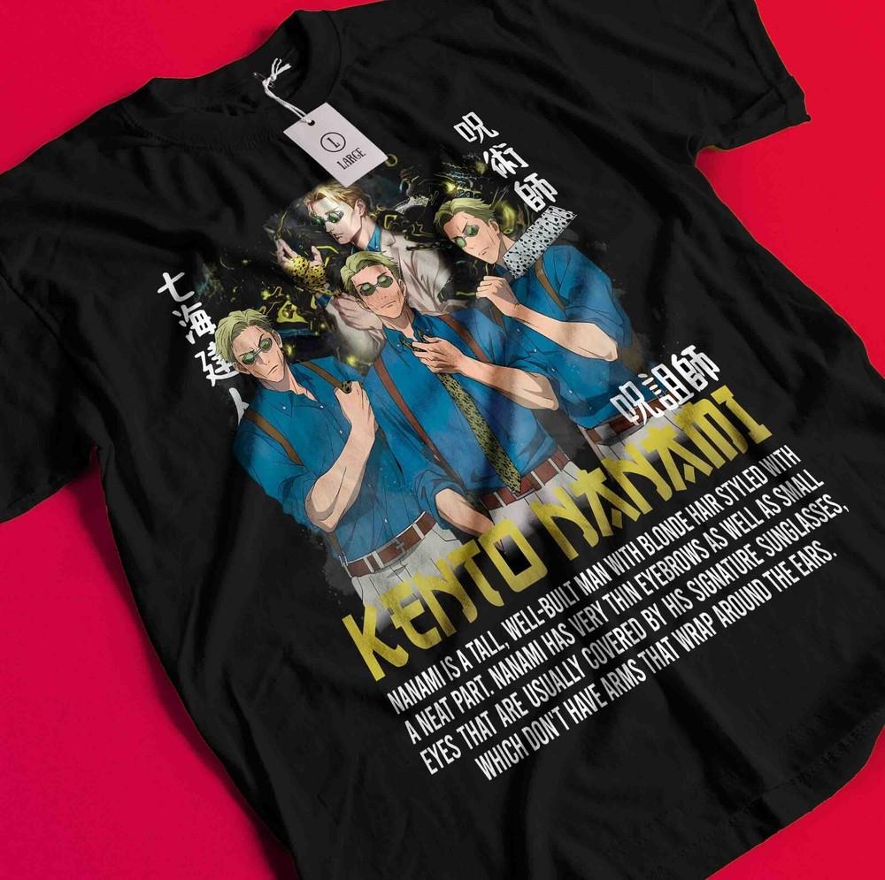 

Nanami T-Shirt Sukuna Shirt Jujutsu Kaisen Tshirt Toji Tee Yuta Maki Gojo Satoru AA288 XL