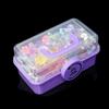 1Pc Children'S Hair Accessory Storage Box With Three Layers And Foldable Hand-Held Accessories Desktop Storage Box Nail Art Box
