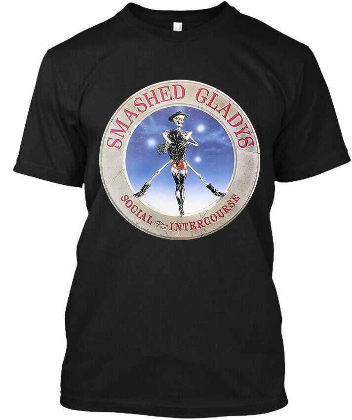 НОВЫЙ ПОПУЛЯРНЫЙ! Раздавленная Глэдис Социальное Взаимодействие Американский Логотип Футболка Размер S-4XL Унисекс Футболка XXXXL