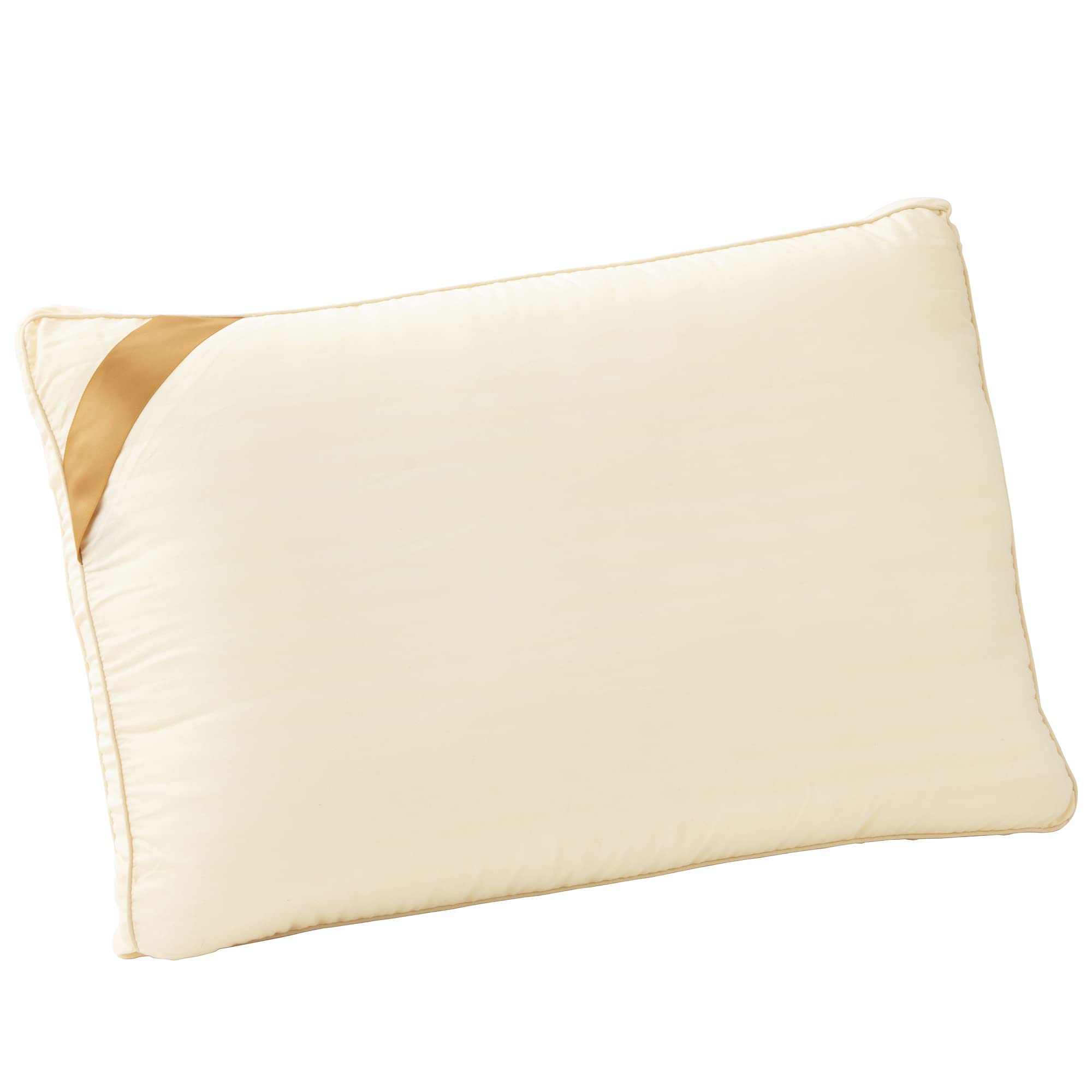 

EIYU NANO Platinum Hotel-Style Washable Pillow, 43x63cm, Made in Japan, with Ribbon, Ivory