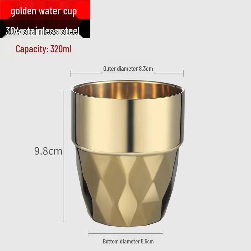 Shangqi 300ml Double-Layer Stainless Steel Stepped Cup
