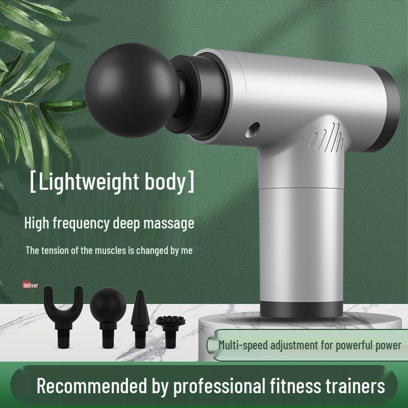 

Мини Электрический Миорелаксант: Массажер для шеи и фасций фитнес-класса с ЖК-дисплеем серебряный