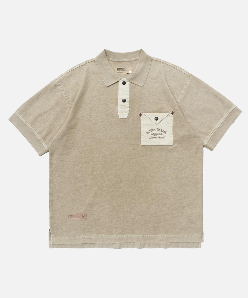 Mideueobdeiteu Garment Dye Print Polo Shirt_2Color