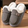 Memory Foam Slippers Women Suede Platform EVA Sole Warm Home Shoes Winter Non Slip Comfortable