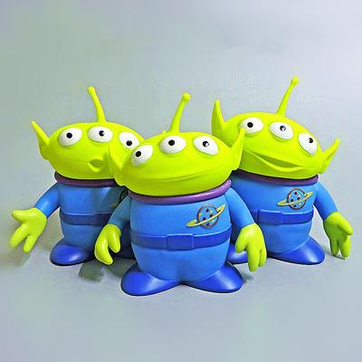 15cm Disney Toy Story Woody Buzzlightyear Grüner Außerirdischer Puppenfigur Anime Dekorative Sammlungsspielzeugmodell Kinderspielzeug Geschenk