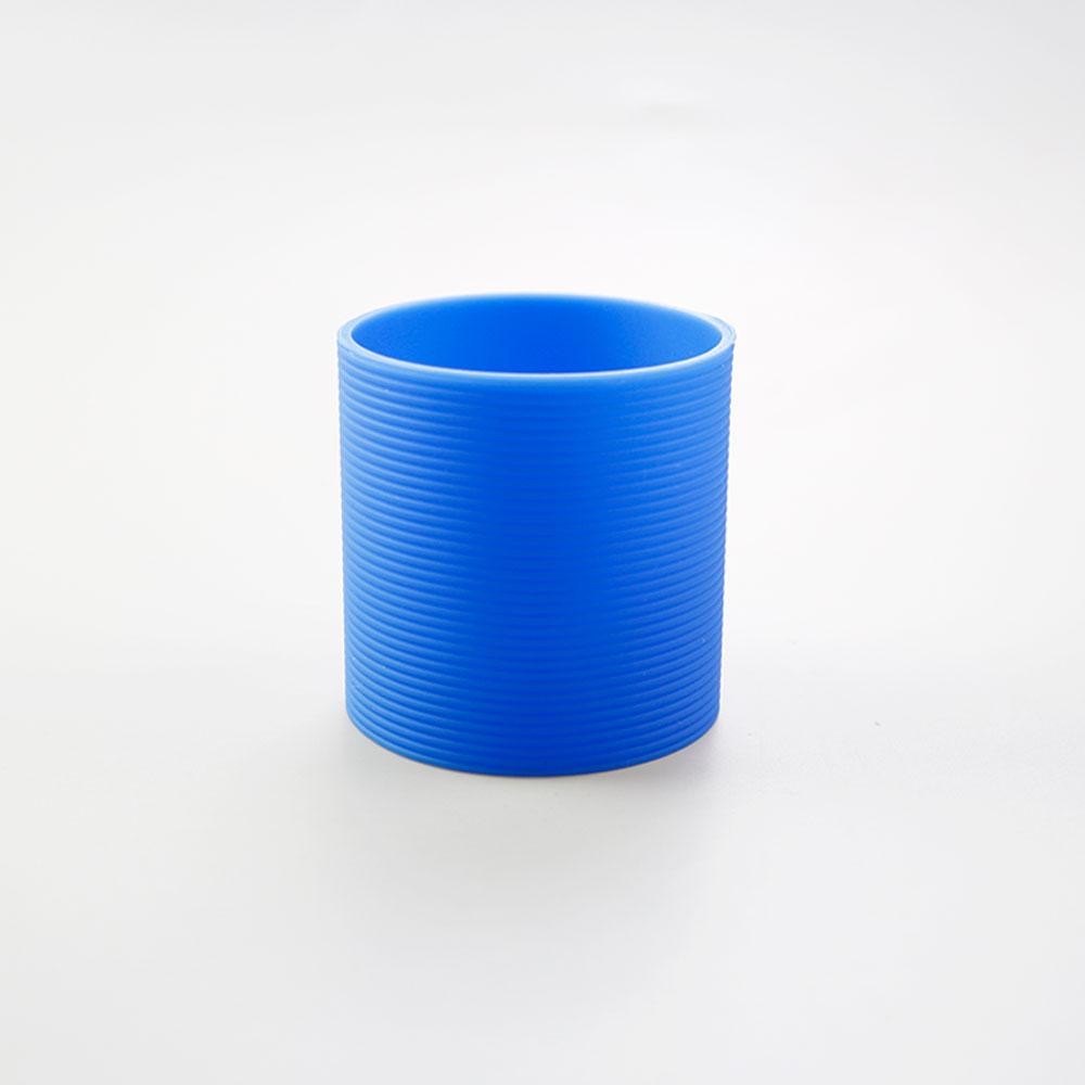SW 1PC 16 Colors 6.5CM Silicone Cup Cover Stripes Non-slip Heat Insulated For Glass Cup Sleeve 65MM Water Bottle Cup Sleeve