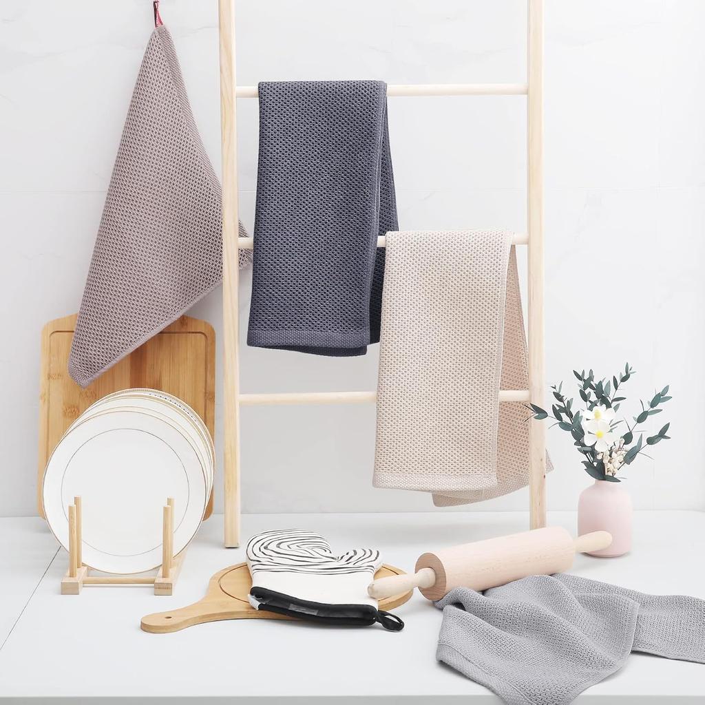 Panos Kitchen Nordic Waffle Kitchen Set of 34 X 73 Charcoal Gray Cloths, Style, Dishcloths, Dishcloths, Children's Towels, Towels, 4, Cm,