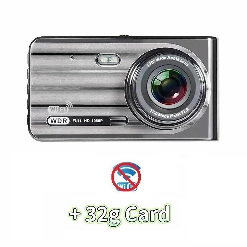 4.0-inch High-definition Driving Recorder WIFI Wireless Mobile Phone Interconnection Car Dual Lens Dual Recording