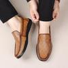 Men's Casual Leather Moccasins - 2025 Autumn, Breathable, Soft Sole, Slip-On Driving Shoes