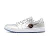 FD6848-001 Nike Air Jordan 1 Low Golf Gift Giving Metallic Silver White (Men's)