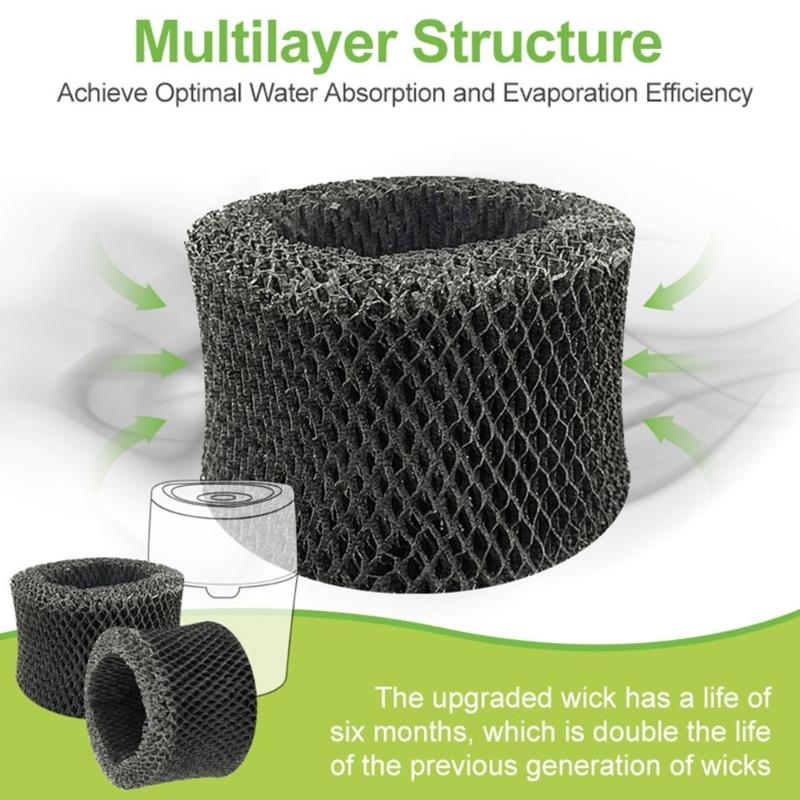 2/4/6Pcs Replacement Filters for HU4102/FY2401/HU4801/HU4802/HU4803/HU4813/HU4811 Humidifier Wick Replacement Filters
