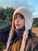 Kawanishi Women's Warm Knitted Hat with Ear Protection, Autumn/Winter Lei Feng Style