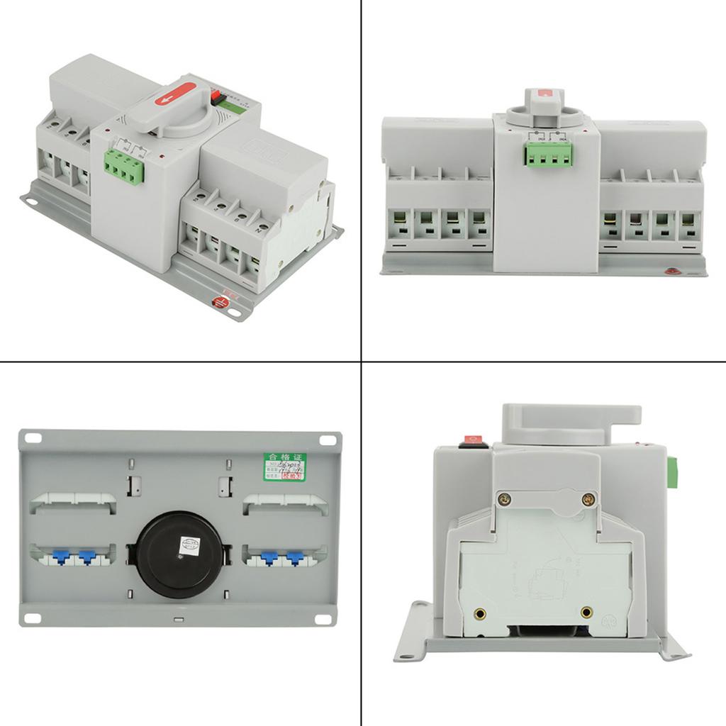 220V 63A 4P Mini Dual Power Automatic Transfer Switch Circuit Breaker