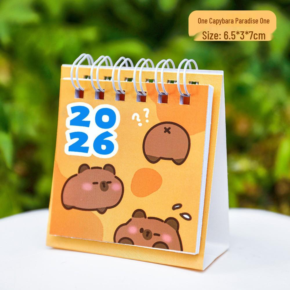 2026 Inspirational Words Mini Desk Planner Calendar - Creative Portable Desktop Ornament