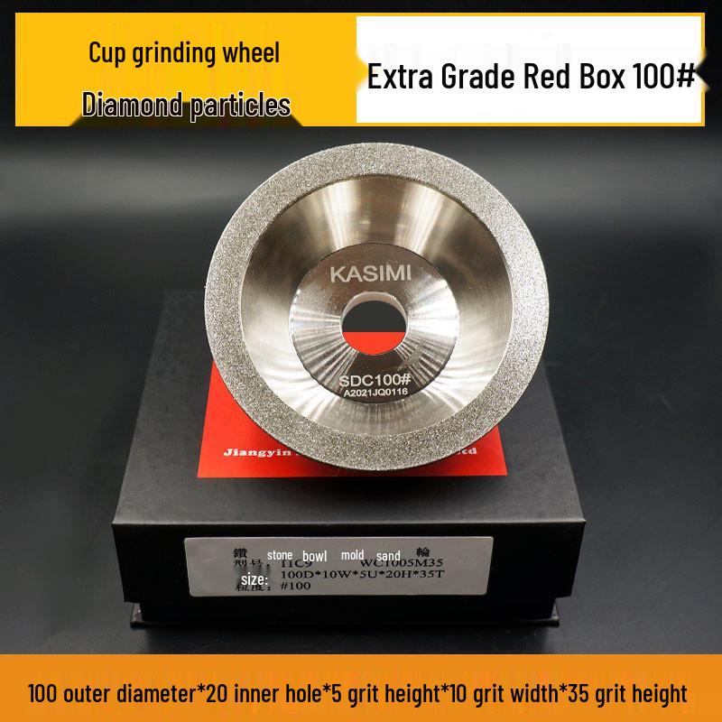 Alloy Diamond Bowl-Shaped Grinding Wheel for U2 Grinder: Grinds Tungsten Steel, Hard Alloy, Ceramic, CBN, Milling Cutters.