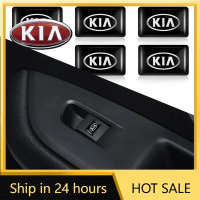 2026 Hete Auto Sticker Voor Kia K Logo Rio K5 Picanto Sportage Niro Morning Ceed Optima Seltos Auto Raam Knop Stickers Stee