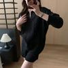 Winter Casual Loose Fit Tracksuit Oversized Pullover Long Sleeve Knitted Sweater Suit High Waist Shorts Two Piece Set Women Clothing