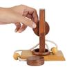 Shriji Crafts Holzseil und Ring Organisches Montessori IQ Spiel Puzzlespiel