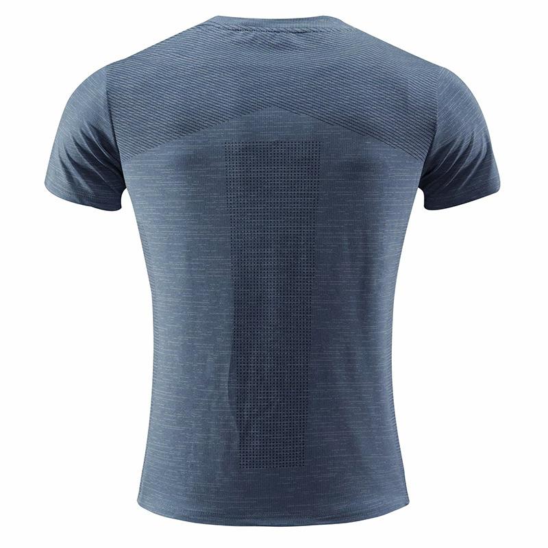 Men's 3D Three-dimensional Printing Fitness Running Training Short-sleeved Tight Elastic Sweat-wicking Quick-drying Clothes