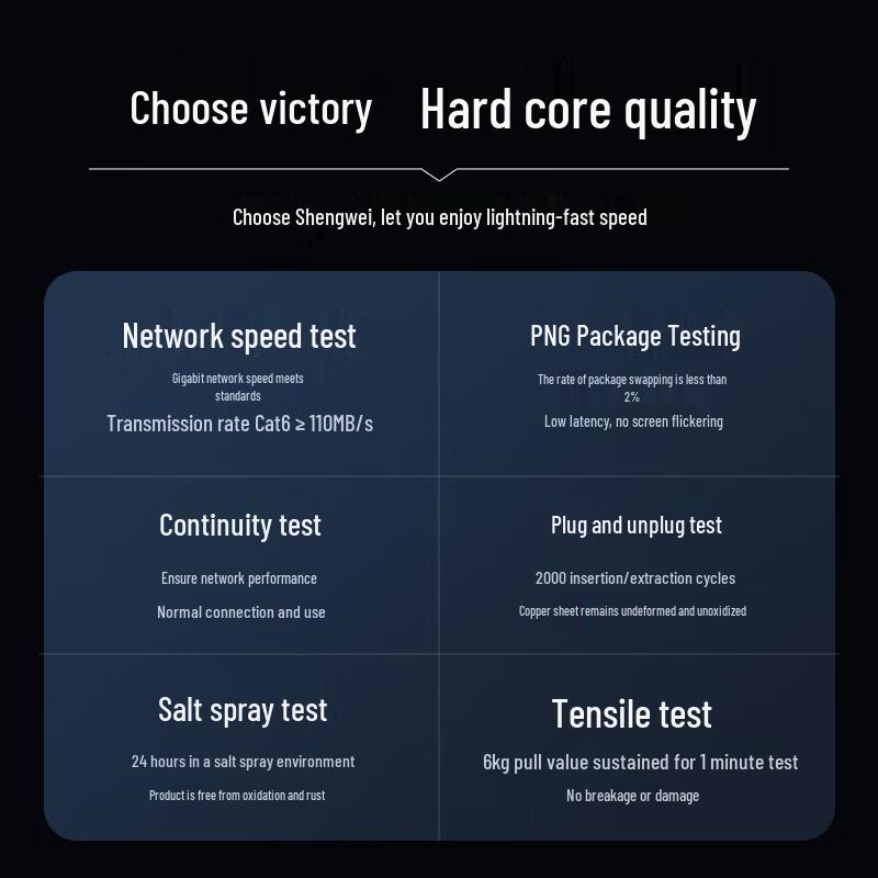 Shengwei CAT6 Shielded Gigabit Ethernet Patch Cable