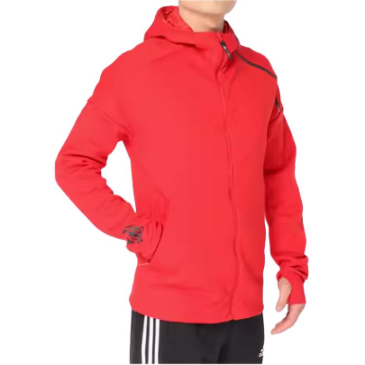 Adidas Jackets Men's Red Hooded Moderate Other EA2105