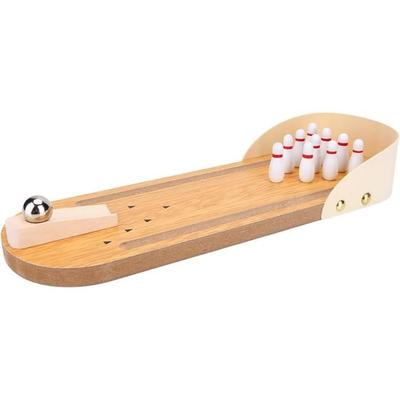 Juego de Bolos de Madera - Mini Juego de Escritorio - Ligero - Portátil - Para Niños