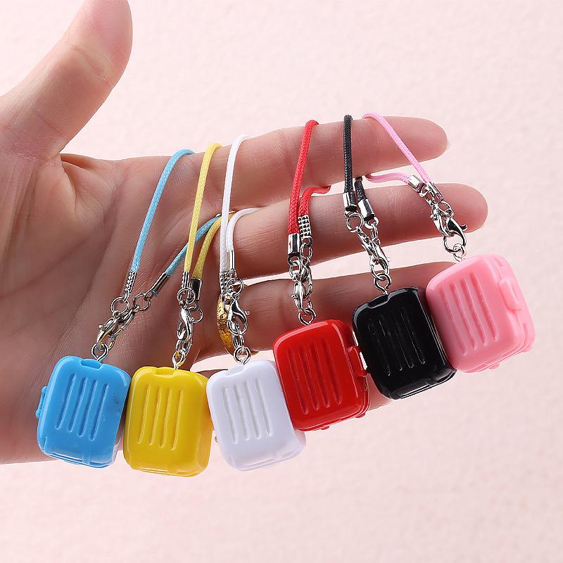 3Pcs Mini Doll Suitcase Pendant Labubu Doll Decor Accessories Cartoon Pendant Dollhouse Suitcase Decoration Children Toys