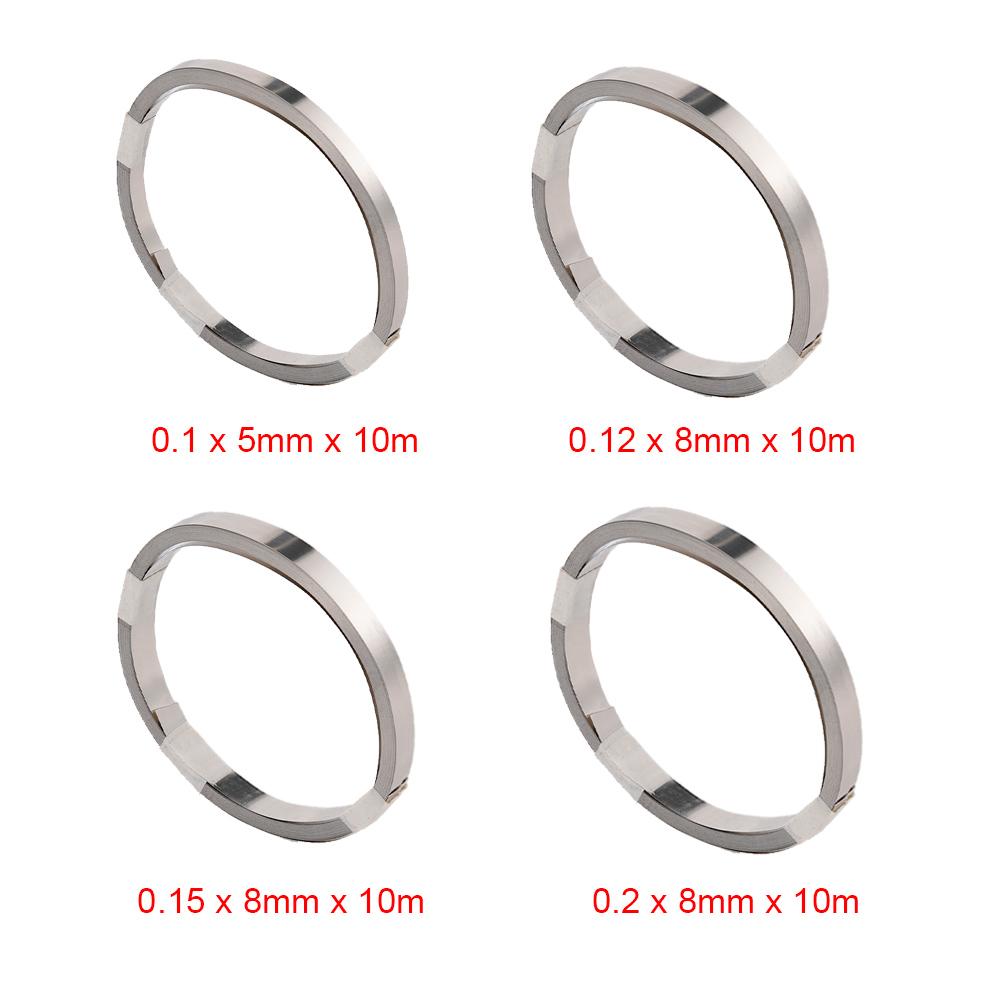 1 Roll 10m 18650 Li-ion Battery Nickel Plated Strip Connector 0.1mm 0.12mm 0.15mm 0.2mm Battery Connector Spot Weld Steel Belt