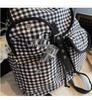 Cross-Border 2025 Plaid Commuter Backpack - Large Capacity, Versatile Schoolbag