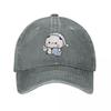 Dudu Sleep Unisex Women Baseball Caps Panda Bear Distressed Denim Hats Cap Vintage Outdoor Summer Adjustable Fit Sun Cap